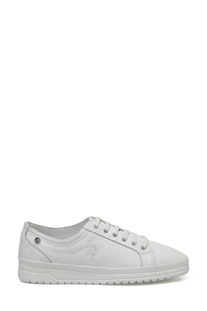 BASE. Polo Assn. MEPA 3PR Genuine Leather White Women's Sneaker