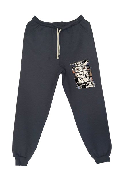 Girls/Boys Naruto Digital Printed Single Sweatpants Knitted Two Threads with Raised Inside (Fleece)