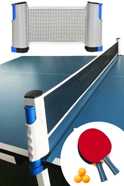 Portable Foldable Table Tennis Set Racket and Net Table Tennis Net and Racket Set