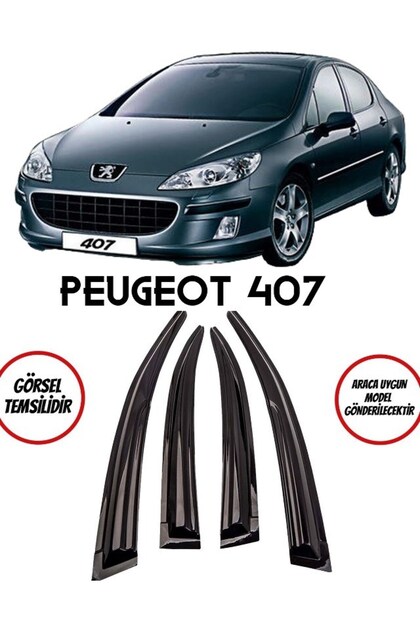 Peugeot 407 Cam Rüzgarlığı 4lü Uyumlu