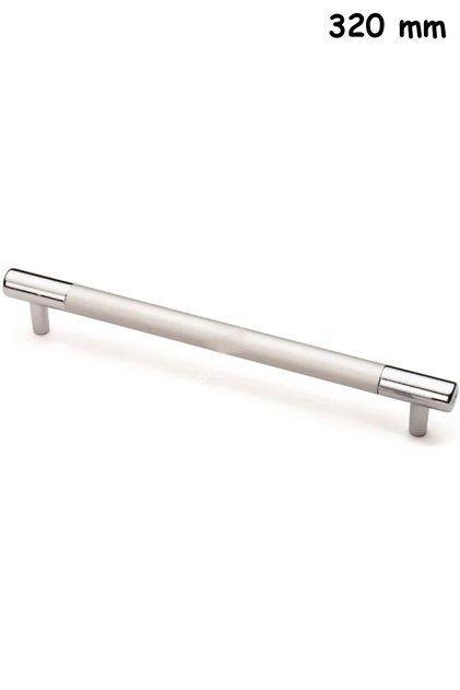 2 Pieces 320 mm Hitit Pipe Length Handle Furniture Cabinet Door Drawer Handle Matte Chrome