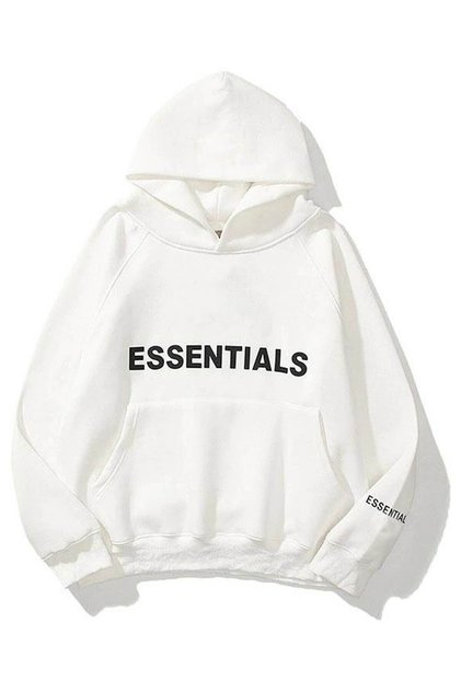 Unisex Beyaz Essentials Sweatshirt Trndz204