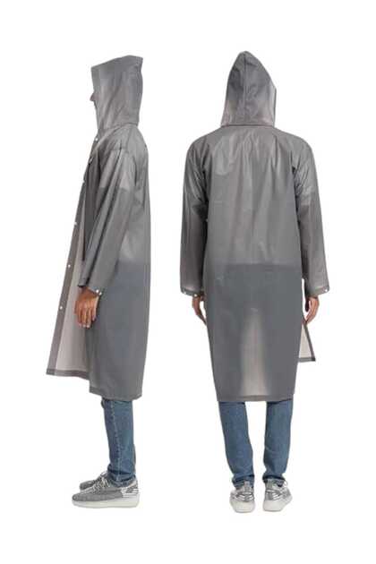 Men's Windproof Hooded Raincoat Eva Raincoat