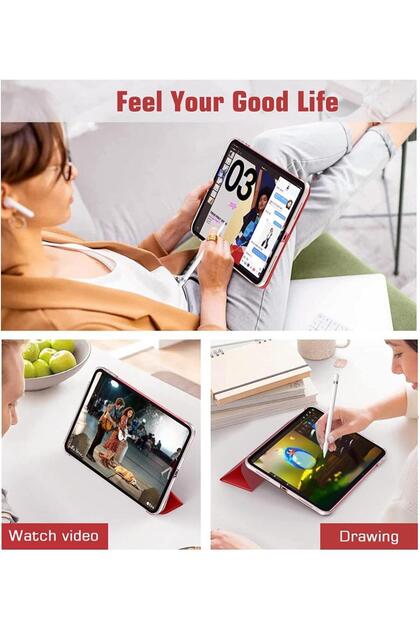 MOBAX Apple Ipad Mini 5 Kılıf Pu Deri Smart Case A2133 A2124 A2125