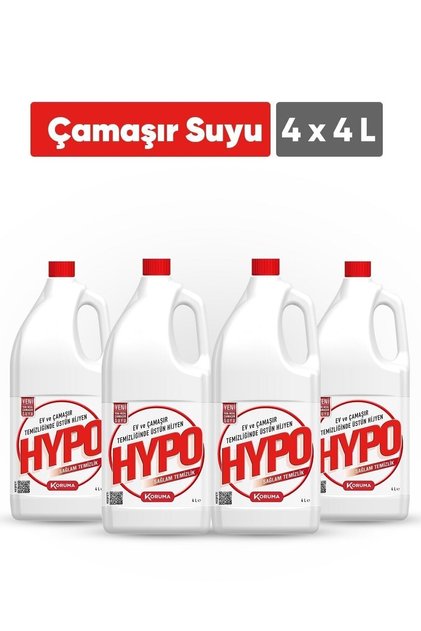 Hypo Çamaşır Suyu 4000 Ml - 4`lü Paket