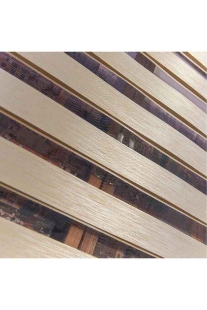 Sütlü Kahverengi Ithal Bambu Zebra Modern Perde Yüksek Kalite