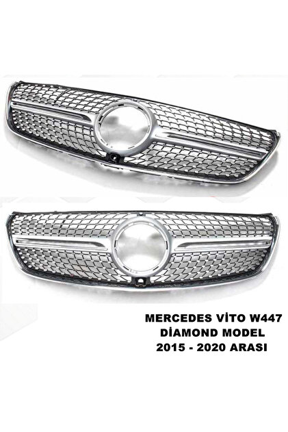 caraks Mercedes Vito W447 Diamond Ön Panjur Piano Black & Krom