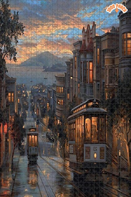 Teona Ahşap Istanbul Manzara Resimleri Duvar Dekorasyon Çerçeveli