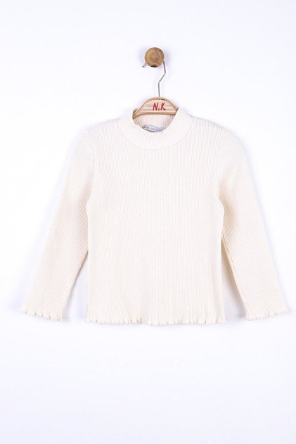 Devojčica Rebrasto Ribarska bluza krem boje 35522