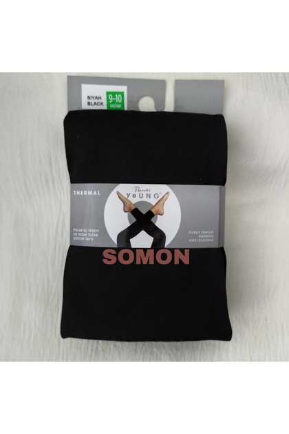 GIRL BLACK THERMAL TIGHTS