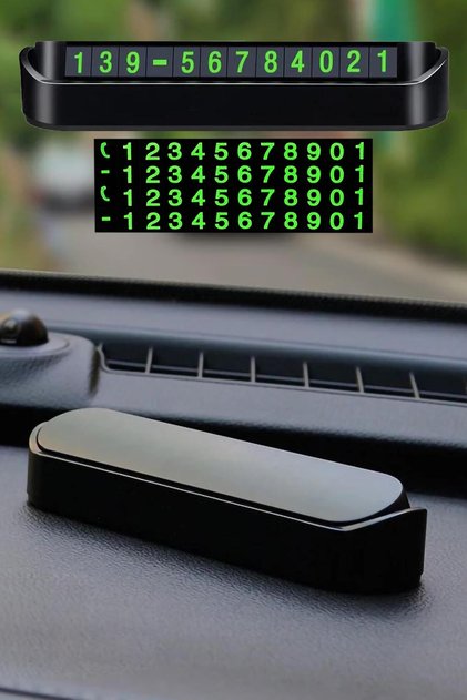 Phosphorescent Open and Close Vehicle Numbering Device Car Parking Telephone Number Apparatus Parkmatic
