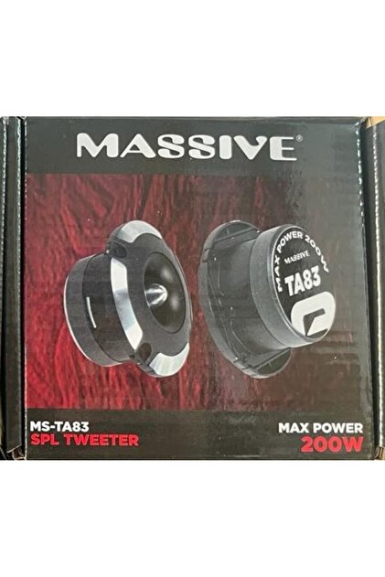 Massive MASSİVE MS-TA83 SPL TWEETER 200 WATT MAXİMUM POWER ÇİFT