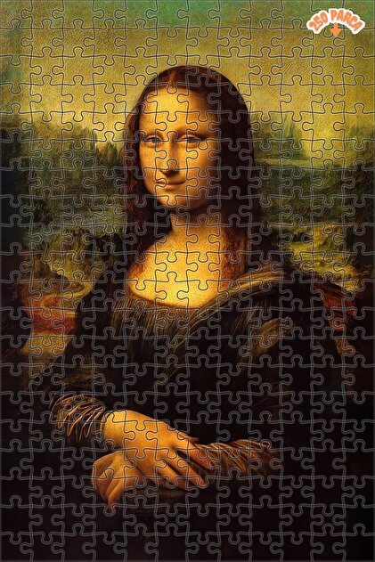 Genel Markalar Monalisa Desenli Dekoratif Çift Katlı Çerçeveli