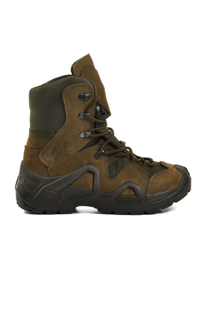 Khaki Nubuck Genuine Leather Waterproof Men's Outdoor Boots