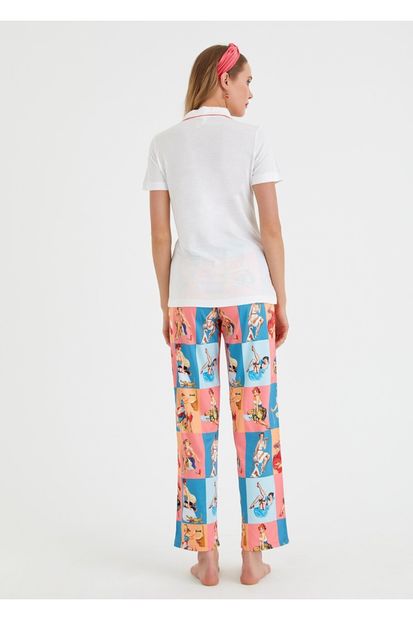 SUWEN Pop Art Maskulen Pijama Takımı - 3