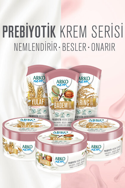 Arko Nem Prebiyotik Krem Serisi Badem Sütü 60ml+250ml - Fiyatı