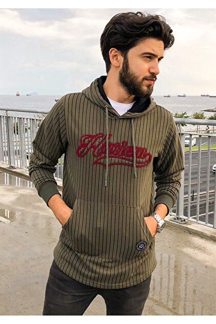Madmext Kapşonlu Sweatshirt Haki 2825 - Fiyatı, Yorumları