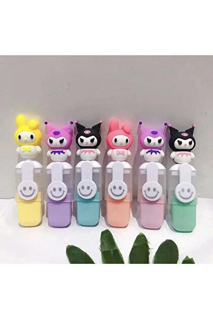 facnspt Favoriconsept - Kuromi ve Melody Kawaii 6'lı Fosforlu