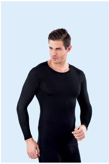 Winter 100% Cotton 3 Pack Interlock Anti-Sweating Long Sleeve Undershirt
