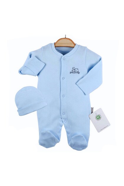 Baby Prematüre Bebek Şapkalı Tulum 4744