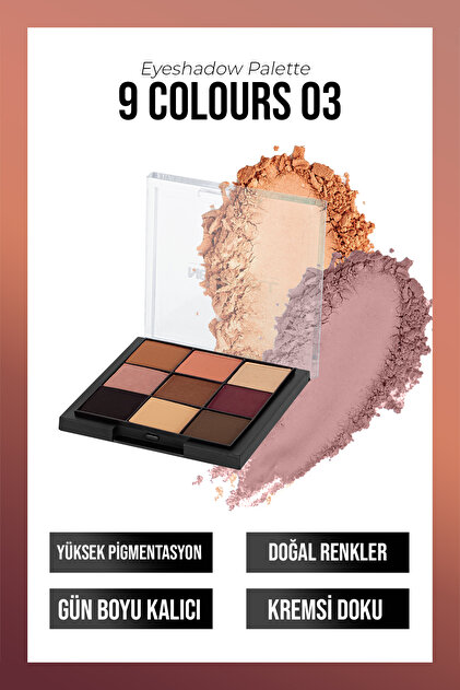 New Well Eyeshadow Palette 9 Colours No 03 - Fiyatı, Yorumları