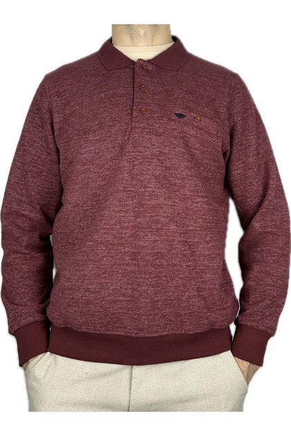 Men's Red Pocketed Thick Long Sleeve Soft Textured Thessaloniki Sweater
