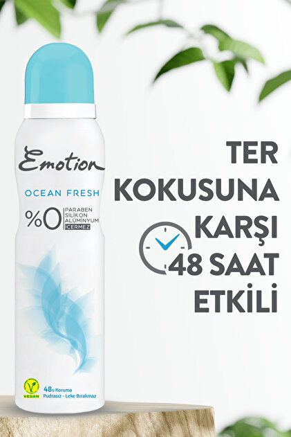 Emotion Ocean Fresh Kadın Deodorant 6x150ml - 4