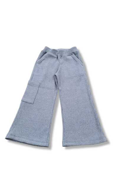 GIRL'S TROUSERS WITH SIDE POCKETS WID LEG CASSUIT