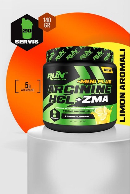 Arginine HCL + ZMA Mini Plus - 140g - 20 Servis - Limon Aromalı