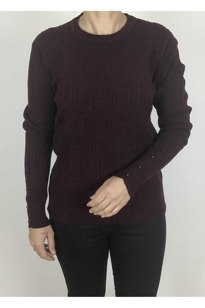 BRAIDED HAIR Patterned THICK LYCRA BLOUSE WITH BEAD DETAIL ON THE SLEEVES