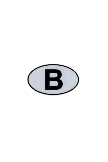 Custom Reflective Compatible Sticker B Custom Sticker Silvery Letter B