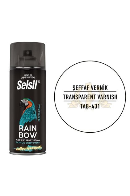 Rainbow Sprey ŞEFFAF PARLAK VERNİK 400 ml.