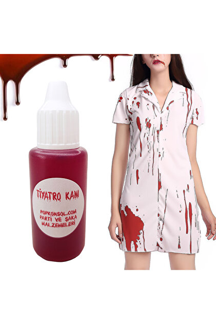 1 Adet Yapay Tiyatro Şaka Kanı Hallowen Sahte Kan