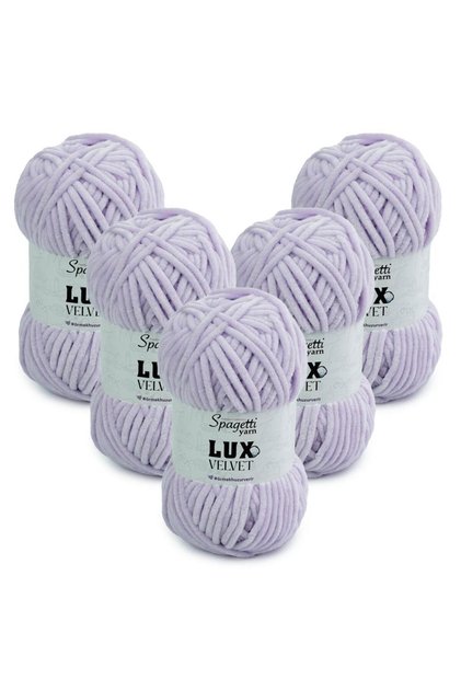 Lux Velvet 5 Pack Lilac Hand Knitting Yarn
