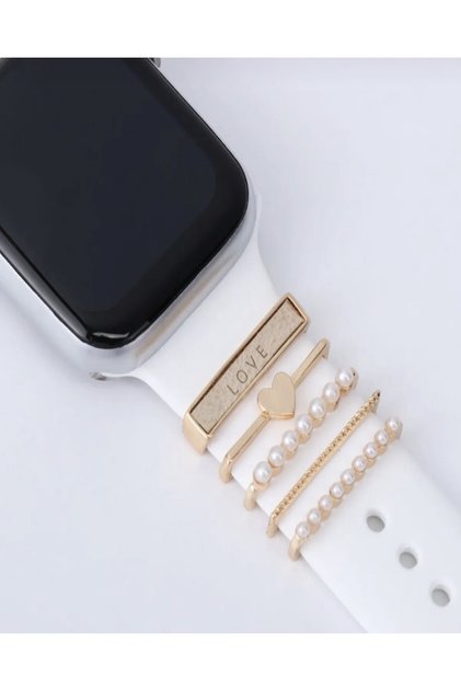Love Written Charm Accessory Compatible with Apple Watch