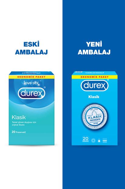Durex Klasik 20'li Prezervatif - 5