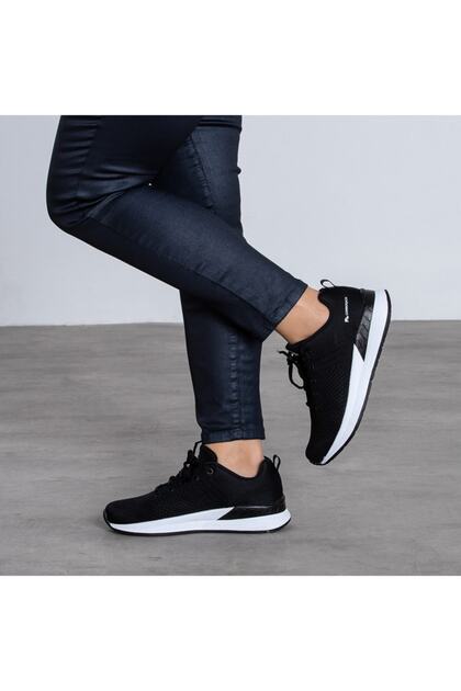 100353825 Connect Black Textile Phylon Sole Light Comfortable Men's Sneakers
