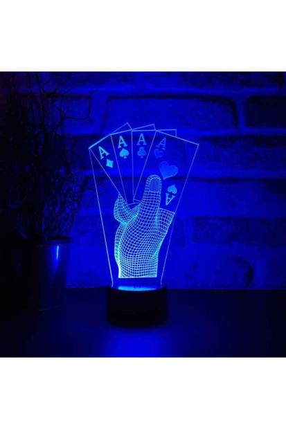 BY-LAMP Poker Lamba Tasarımı (7 Farklı Işık Rengi) - 3