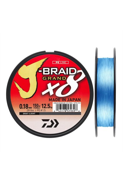 J-braid Grand 8b 135 M 0.18 Mm Blue Rope Line