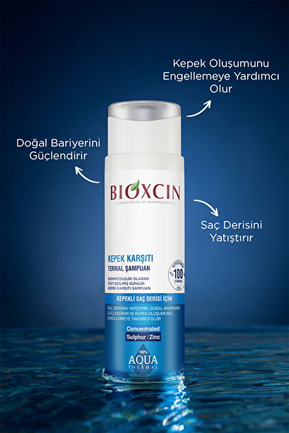 Bioxcin Aqua Thermal Kepeğe Karşı Etkili Şampuan 300 Ml 3 Lü SET