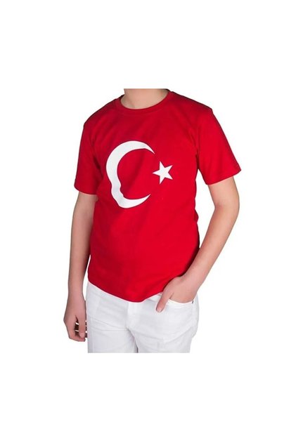 Turkish Flag T-shirt Girls and Boys Unisex Holiday T-Shirts