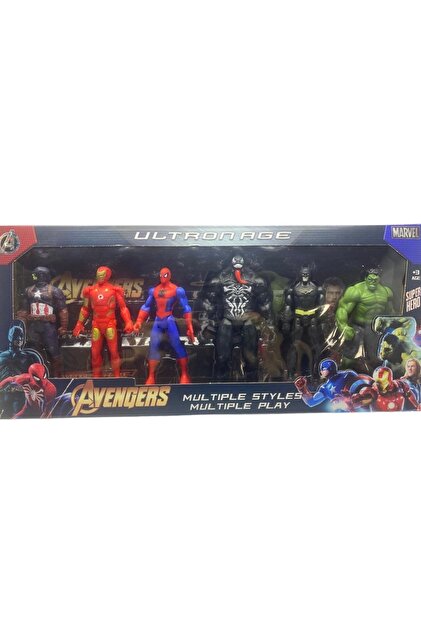 ち*な様 MARVEL 30体フィギュアセット Ailenizin Oyuncakçısı Avengers Spider Man Örümcek Adam Hulk Batman