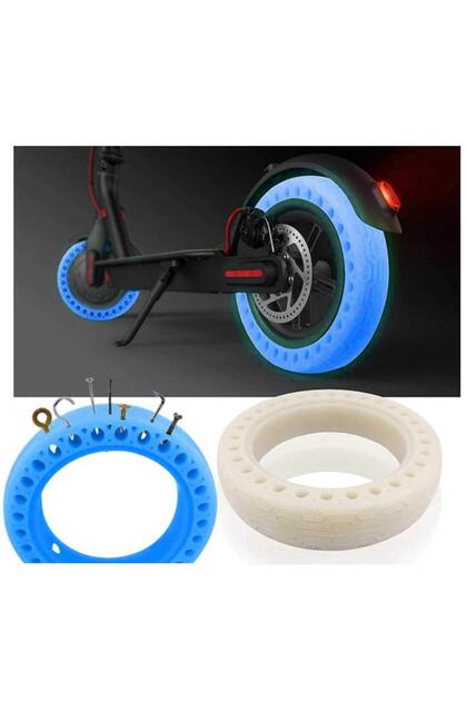 M365/pro Elektrikli Scooter Için Mavi Floresan Patlamayan Lastik
