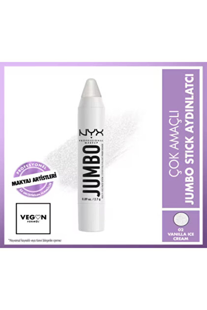 Make Stick Prime 白 NYX Professional Makeup Jumbo Face Stick Çok Amaçlı Stick
