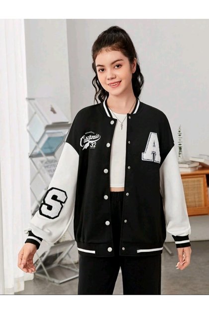 Siyah Çoçuk Kolej Ceket