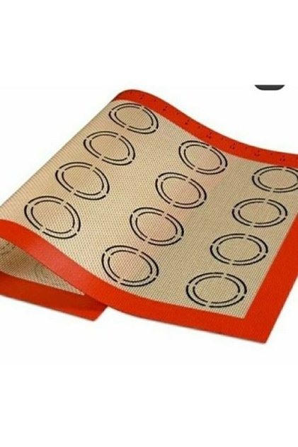 معكرون مخطط مزدوج مقاوم للحريق وغير لاصق مقاس 30 × 40 سم حصيرة فرن درجة أولى احترافية قطعة واحدة