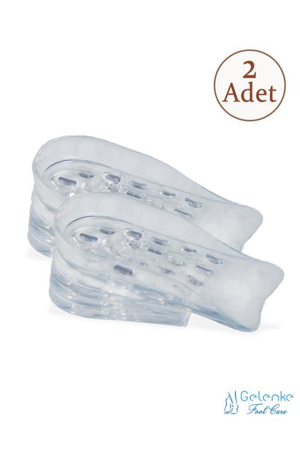 2,5 cm Boy Uzatıcı Jel Tabanlık - Gizli Topuk Yükseltici