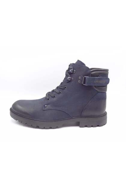 Large Size Men's Boots Fk62268 Navy Blue