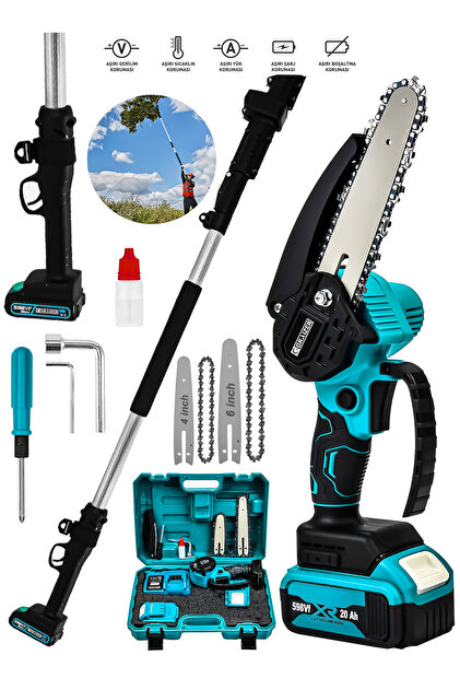 Graizer Alman 598 Vf 20 Ah Akülü Şarjlı Dal Kesme Budama Testere