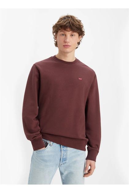 Levis Bisiklet Yaka Bordo Erkek Sweatshırt A6335-0002_TR SPORTSWEAR LOGO GRAPH